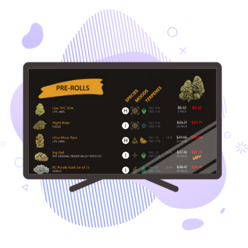 TechPOS Digital Signage on TV