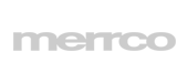 The image shows the word merco in lowercase, gray, bold letters against a light gray background.